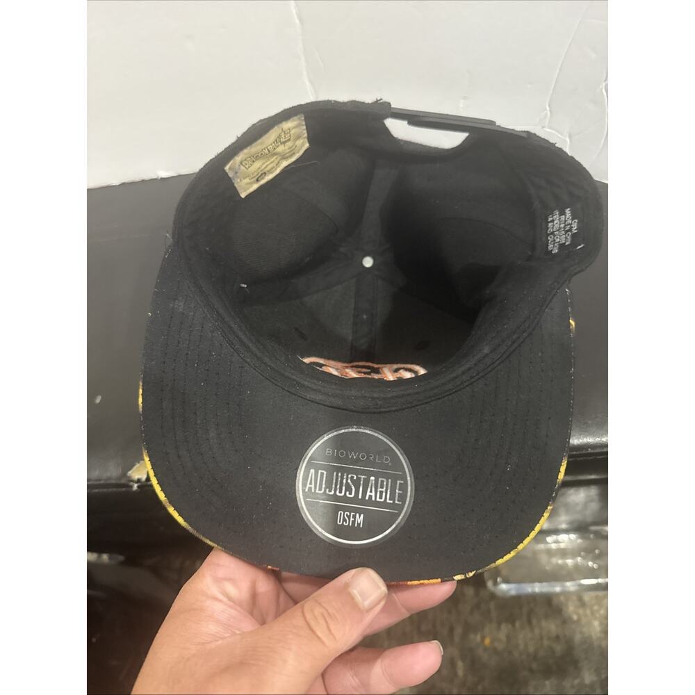 Dragon Ball Z GOKU Kanji Super Saiyan Flat Brim Snapback Hat Anime Grail - Picture 4 of 8